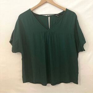 Madewell Emerald Green Flowy Top Small